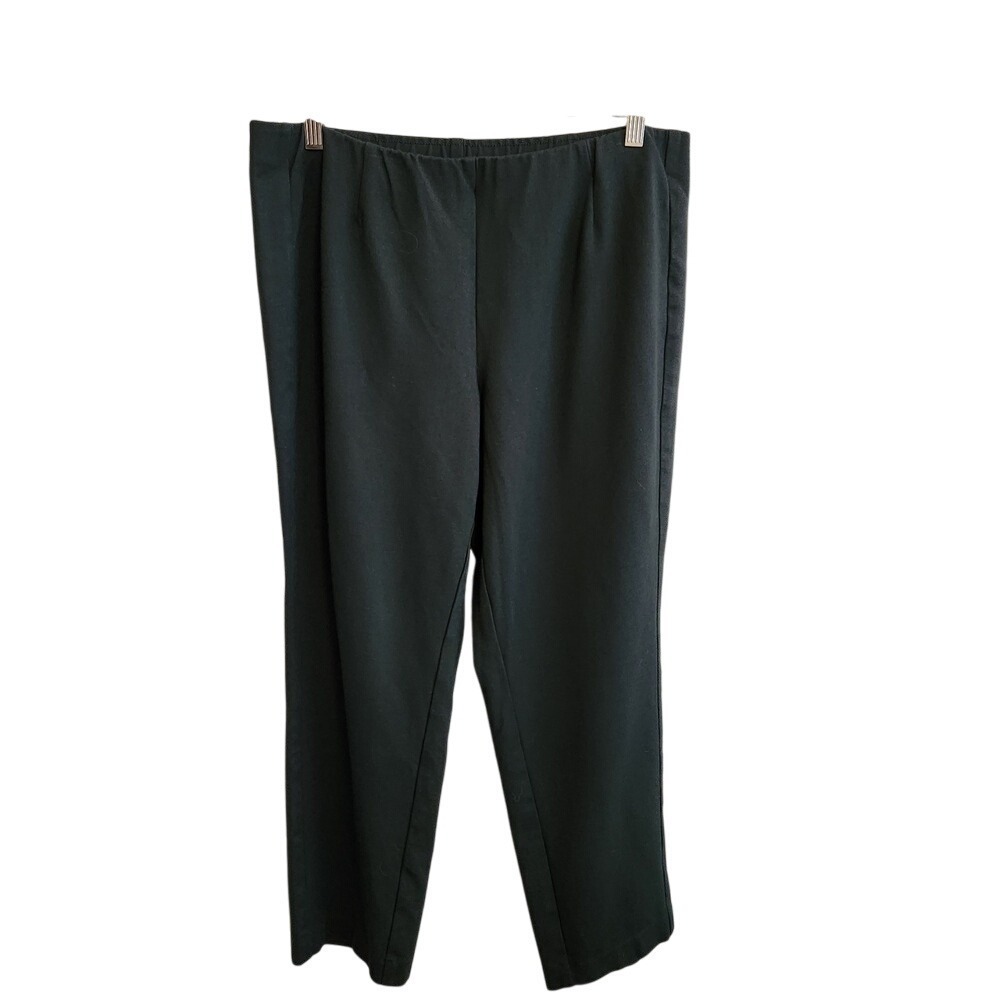 J. Jill Green Ponte Slim Leg Pants Size Large Petite